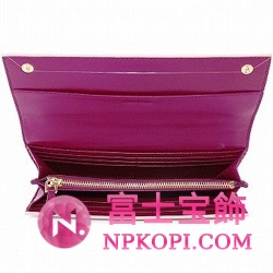 ミュウミュウ MIU MIU エナメル リボン 長財布 サイフ 財布 さいふ ライトピンク 5M1109-VER-FIOCCO COC